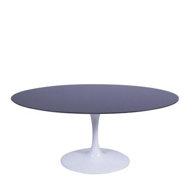 Imagem de Mesa Saarinen Oval São Gabriel 198x122cm - Base Branca