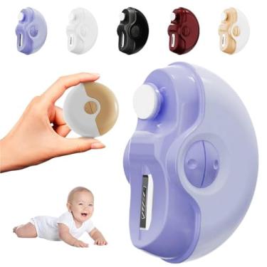 Imagem de Cortador de unhas elétrico, cortador de unhas elétrico de carregamento sem fio de 2 velocidades, cortador de unhas elétrico seguro para bebês, crianças, adultos, idosos (Roxo)