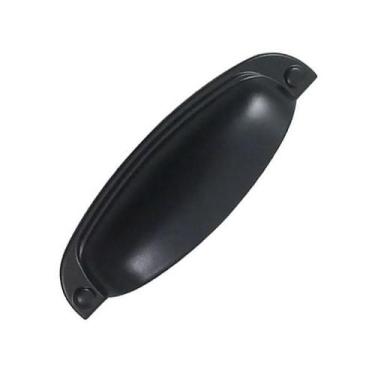 Imagem de Puxador De Gaveta-Colonial-Sobrepor-Concha-Italy-115 - Preto - Italyli