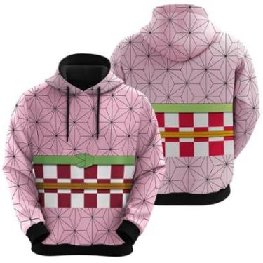 Imagem de Blusa De Moletom Demon Slayer Nezuko Kamado Anime Mangá-Unissex