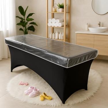 Imagem de Capa Para Maca Impermeável 200X80 cm – PVC Cristal Transparente Reforçado com Viés | Proteção para Maca de Massagem, Spa, Clínica, Estética, Tatuagem