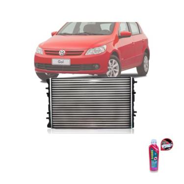 Imagem de Kit Radiador VW Gol 06 Fox 09 1.0 1.6 Com Ar + Aditivo Radiador Radiex R1892 Pronto Uso