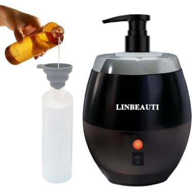 Imagem de Kit aquecedor de loção de massagem com óleo mais quente para terapia de massagem profissional com funil de bomba dispensador de garrafa de óleo essencial, máquina de aquecimento rápido de 15 minutos