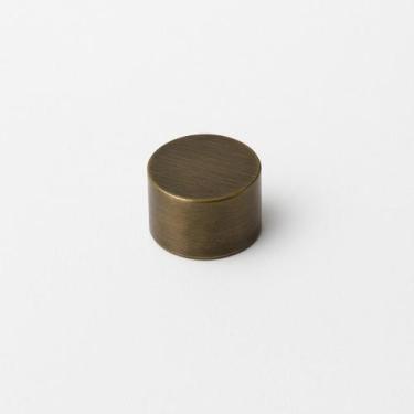 Imagem de Kit 2 Ponteiras para Cortina Tampa Redonda 19mm para Varão Fino - Deco