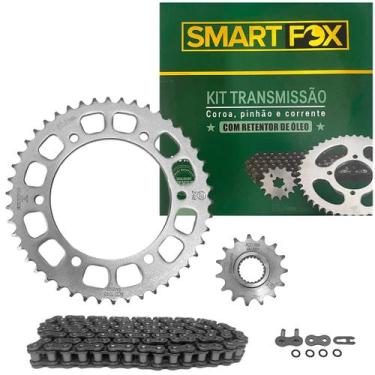 Imagem de Kit Transmissão Relação Fz25 Fazer 250 2018-2024 Com Retentor Aço 1045