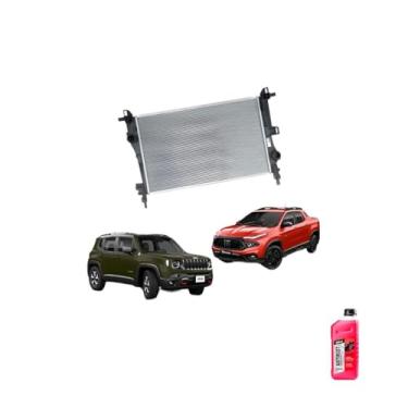 Imagem de Kit Radiador Toro Jeep Compass Renegade + Aditivo DNK Rosa Concentrado Antirrust