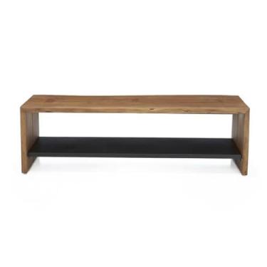 Imagem de FAMEOYA Banco de armazenamento de sapatos, banco nórdico para casa, restaurante, moderno, minimalista, pouso em casa, sapateira, longo, de camada dupla, banco para troca de sapatos