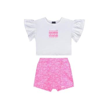 Imagem de Conjunto Blusa e Short-Saia Infantil para Menina Guloseima-Feminino
