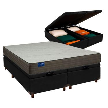 Imagem de Cama Box Bau + Colchão Queen D33 Orthotech Inducol