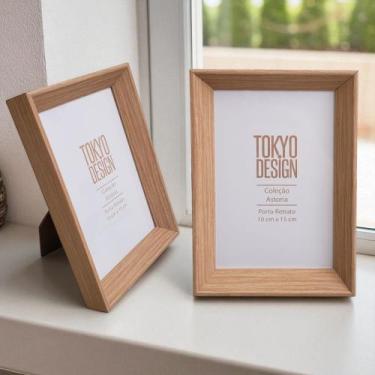 Imagem de Porta Retrato 10x15cm Minimalista Vertical Horizontal Mesa - MultiA, B