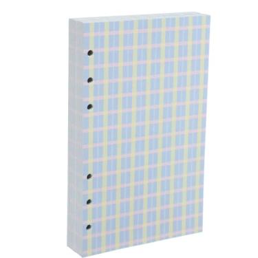 Imagem de PATIKIL A6 Papel de folha solta, 160 folhas de 17 x 10 cm, refil para fichário de papel quadriculado para 6 anéis, agenda, agenda, profissionais, azul