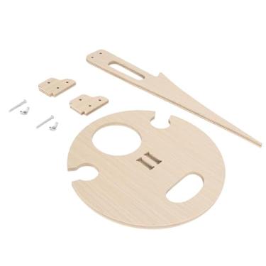 Imagem de aqxreight Estaca de Mesa Portátil Ao Ar Livre Mesa Redonda de Piquenique de Madeira Estável para Gramado Jardim Praia e Fácil Quando Versat Estacamesa Ao Ar Livre Portátil Ao Rack