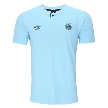 Imagem de Camisa Polo Umbro Grêmio Viagem 2024/25 Masculina - Azul GG-Masculino