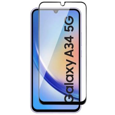 Imagem de [GL CASES] Película Para Samsung A34 5G Vidro Temperado Anti Impacto Risco 3D 9H Pelicula Samsung Galaxy A34 5G Protetor De Tela Com Cobertura Total + Kit De Limpeza