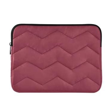 Imagem de Bolsas para laptop Titian Red cor sólida, capa protetora média à prova de choque para transporte de computador, bolsa superior de 33 a 13,3 polegadas