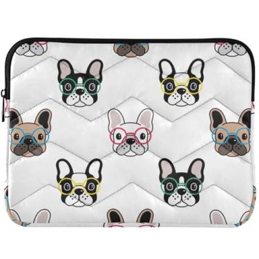Imagem de Capa para notebook com buldogue francês para laptop, capa para MacBook de 13 polegadas, universal, 13 a 14 polegadas, capas fofas para computador
