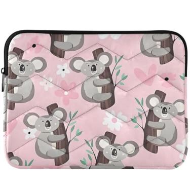 Imagem de Linda capa para laptop com urso coala rosa para MacBook de 13 polegadas, universal, 13 a 14 polegadas, bolsas, capas e capas