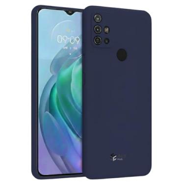 Imagem de Capa Silicone Aveludada para Motorola Moto G10 / G20 / G30 | Case Flexível com Proteção de Câmera (Azul Marinho)