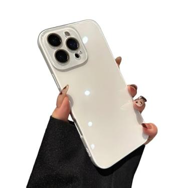 Imagem de Proteção de lente de câmera cristal à prova de choque compatível com capa para iPhone (iPhone 16 Pro Max, branca)