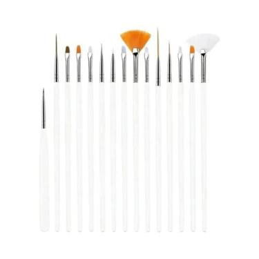 Imagem de Conjunto De 15 Pincéis De Detalhe Fino Para Pintura Em Acrílico, Aquar