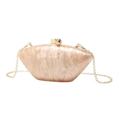 Imagem de KAPPDE Bolsas femininas de acrílico modernas bolsas de ombro para celular, Damasco, One Size