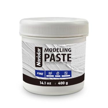 Imagem de Nariolar Pasta de modelagem 400 g para pintura acrílica, alta densidade, meio acrílico para textura, espessura, aditivo de dimensão