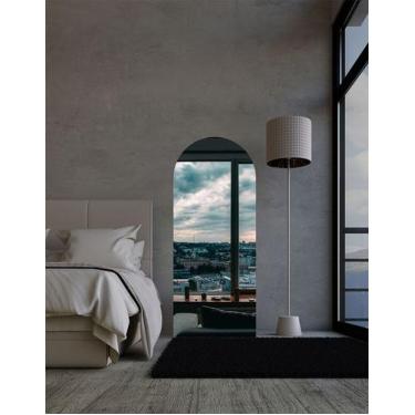 Imagem de Espelho Retangular Oval Grande 170 X 70 Moderno Lapidado Com Suporte -