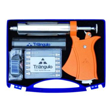 Imagem de Seringa vet. aut. 50ml completa ( maleta / cabo colorido ) - TRIANGULO