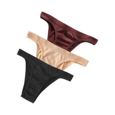 Imagem de Conjunto De Calcinhas Brasileiras Sem Costura De Cintura Alta Para Mul