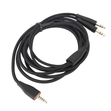 Imagem de Generic Cabo de Fone de Ouvido, Cabo de Fone de Ouvido Com Blindagem Independente de Fio Trançado 2m para MMX100 (Preto)