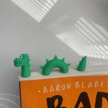 Imagem de Marcador Pagina Livro Caderno DINOSSAUROO BOOKMARK Criativo Leitura Di