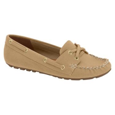 Imagem de Mocassim Clássico Feminino Vizzano – Casual, Franzido, Leve e Confortável para Uso no Dia a Dia (Tan, BR, Adulto, Numérico, 38)