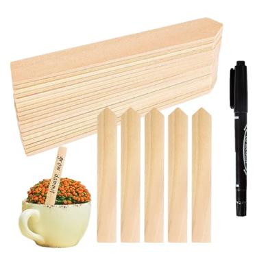 Imagem de Estacas de etiquetas de plantas - Sinais de à prova d'água | com marcadores de jardim com , para berçário doméstico, estufa, plantação externa, cultivo de flores em vasos, árvores e