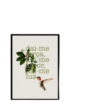 Imagem de Quadro Dai-Me Força, Amor E Luz 33X24Cm - Com Vidro