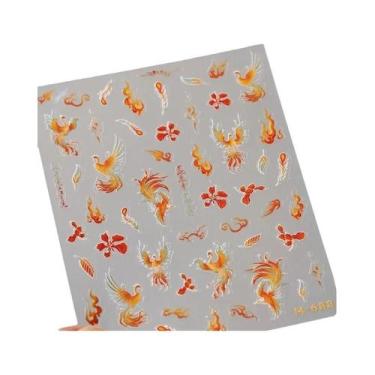 Imagem de Adesivos De Unhas Com Asas De Borboleta Pretas E Roxas, Decalques De M