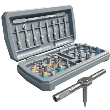 Imagem de NULTRUMA Conjunto de chaves de fenda catraca magnética 42 em 1, alça em T removível e estojo portátil – Kit de ferramentas de acionamento múltiplo DIY para casa, móveis, computador, reparo de