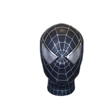 Imagem de Mascara Super herói Realista Cosplay Preto Fantasia - Filmes