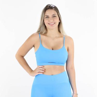 Imagem de Top Colcci Sport Canelado Slim Light Azul - Feminino-Feminino
