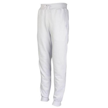 Imagem de Calca Moletom Infantil Juvenil Skinny Jogger Branca-Unissex