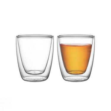 Imagem de Conjunto De Xícaras Para Chá E Café Tramontina Em Vidro Duplo Sem Alças 2 Peças Tramontina