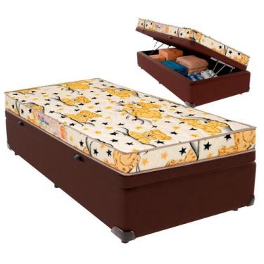 Imagem de Cama Box Baú Solteiro e Colchão Pro-Life D20 Colchobel Marrom
