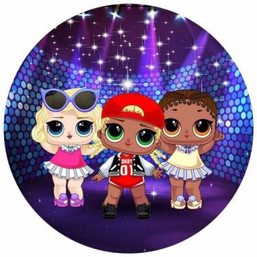 Imagem de Painel Festa Redondo Boneca Lol 3d Estampa Digital 1,50M - Fantasia Br