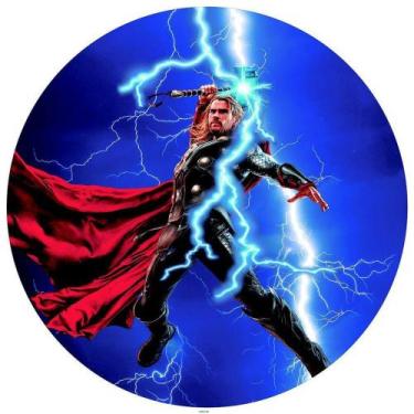 Imagem de Painel Festa Redondo 3d Thor Estampa Digital Sublimado 1,50M - Fantasi