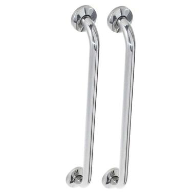 Imagem de Barra de Apoio Alca 80cm kit 2 Uni Acessibilidade Idoso Cadeirante Deficiente Box Banheiro Corrimao Seguranca Corredor