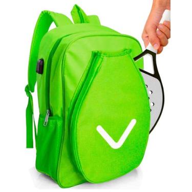 Imagem de Mochila Raqueteira Beach Tennis Padel Badminton Esportiva - M3M, Verde