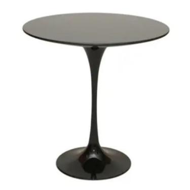 Imagem de Mesa Lateral Tulipa Saarinen Redonda 41 Cm Laqueada Preto
