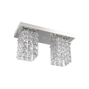Imagem de Plafon De Cristal  Retangular 30Cm Mesa Balcão