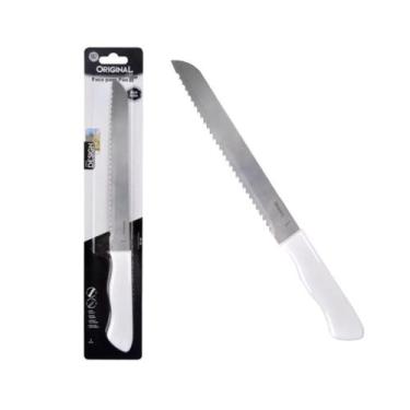 Imagem de Faca de Pão Bolo Torta Lâmina Aço Inox 8 Polgadas 32,5cm Original Line
