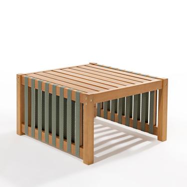 Imagem de Mesa de Centro Aurora Redonda Madeira Maciça Eucalipto 70CM Marrom Verniz Avelã para Sala