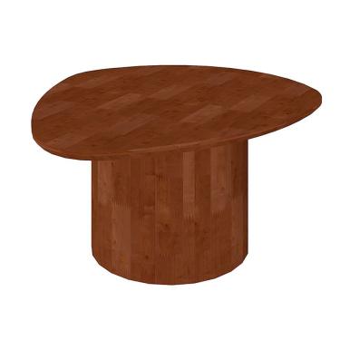 Imagem de Mesa de Centro 6029 Orgânico Madeira Maciça MDF 72CM Imbuia Verniz Clássico Moderno Artesanal Sofisticado Resistente